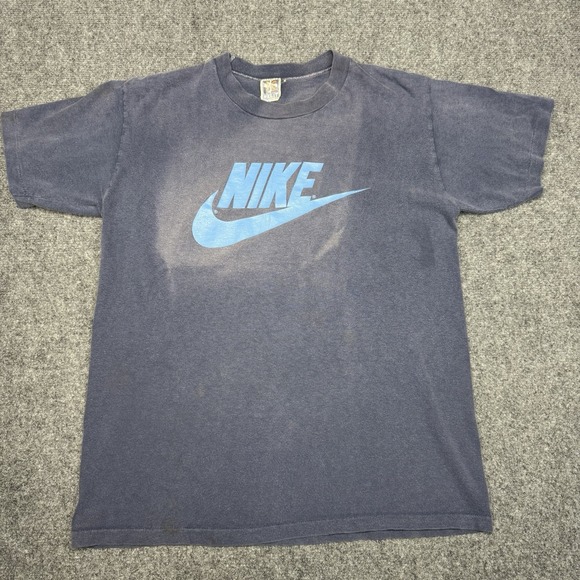 Nike Other - Vintage Nike T Shirt Single Stitch L 70s Pinwheel Tag RARE Crazy Fade